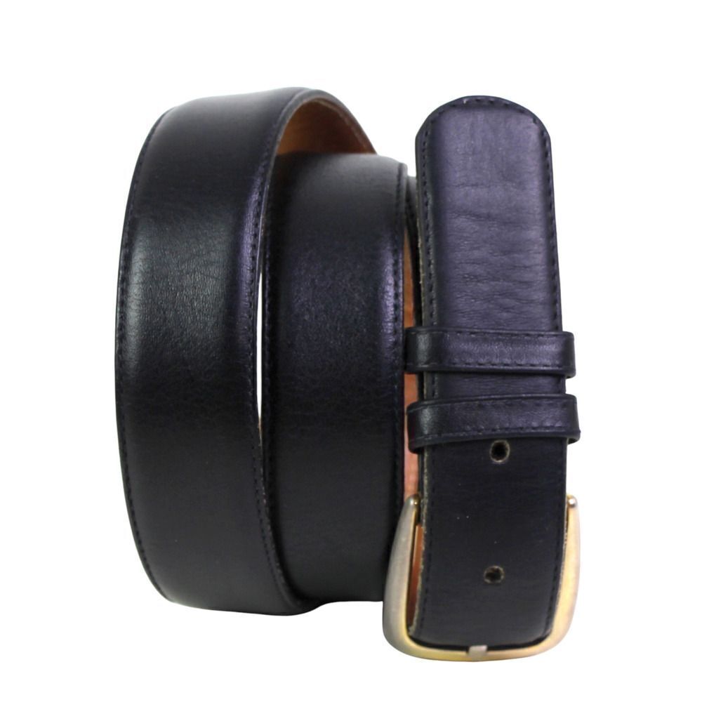 Reed St. James BLACK GENUINE LEATHER 1 1/8"Wd CASUAL DRESS BELT Sz 36/90 (X28